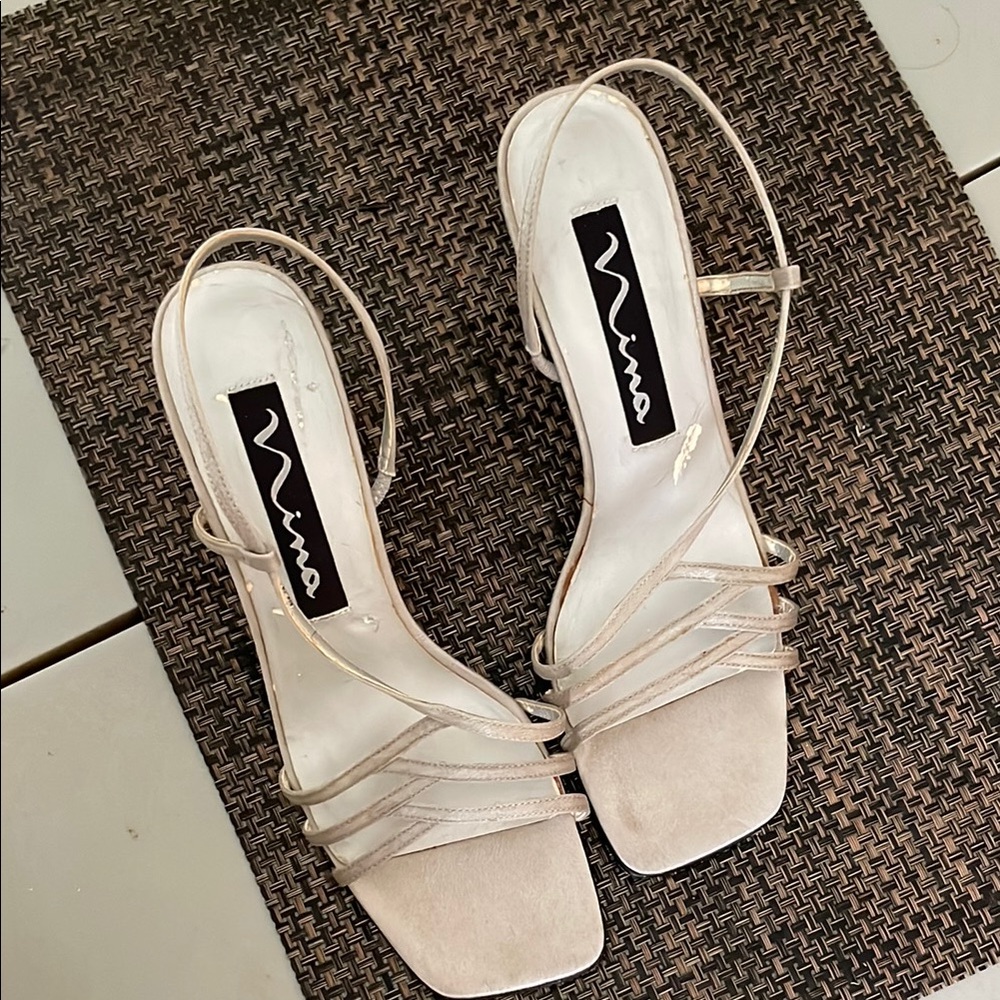 Nina strappy slingback kitten heels